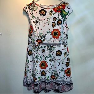 NY&Company Floral A-Line Cotton Dress